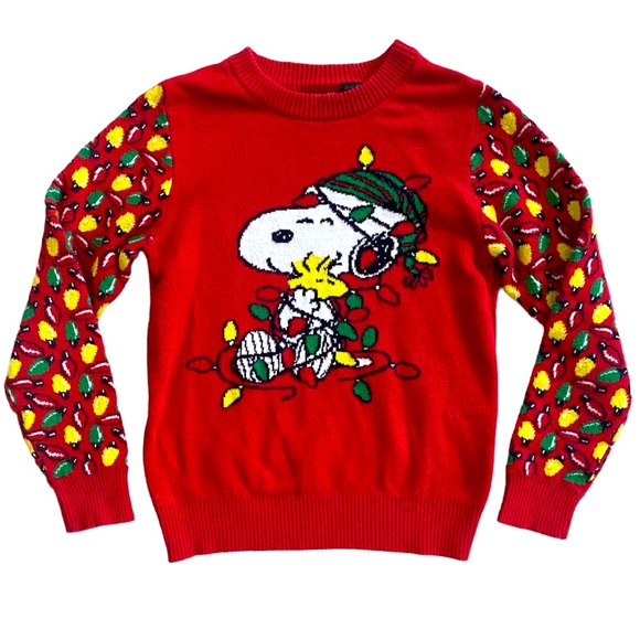 Peanuts Shirts & Tops Peanuts Snoopy Woodstock Christmas Lights